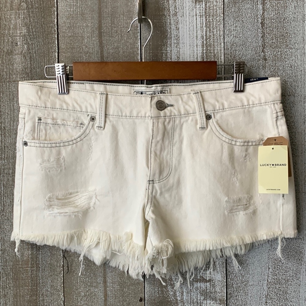 {Lucky Brand} The Cutoff white shirts SZ 27